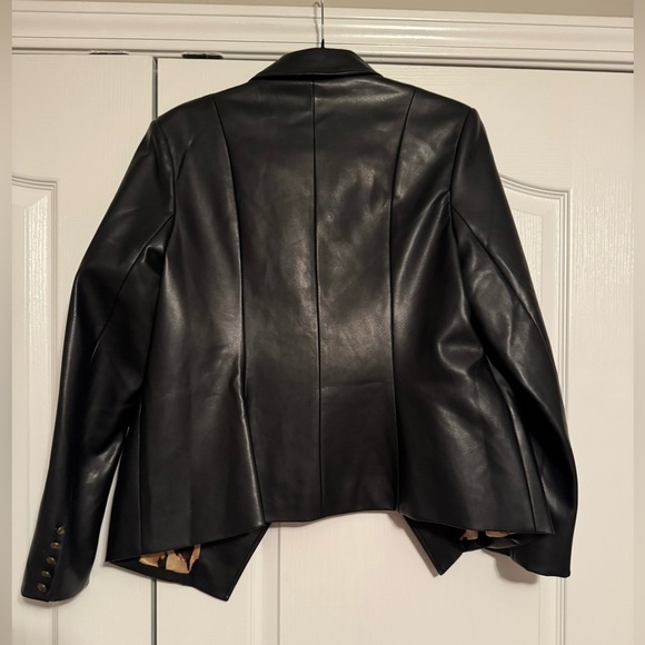 Amaryllis x Ashlee Nichols Faux Leather Blazer Jacket / XL / Worn once! - Picture 5 of 8